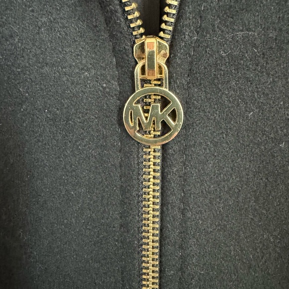 Michael Kors black zip wool coat XS - Picture 8 of 11